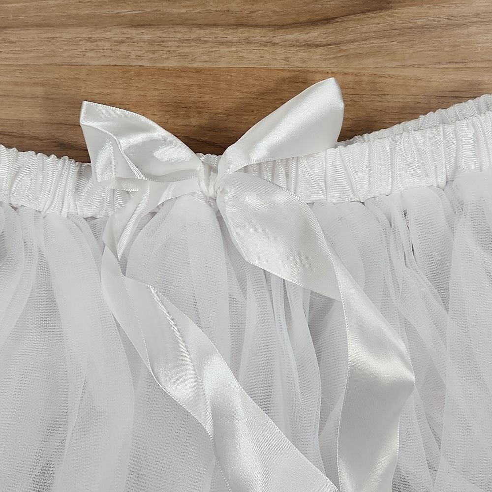 🔸️NWT Spirit White Ribbon Tutu Skirt Small - Picture 6 of 12